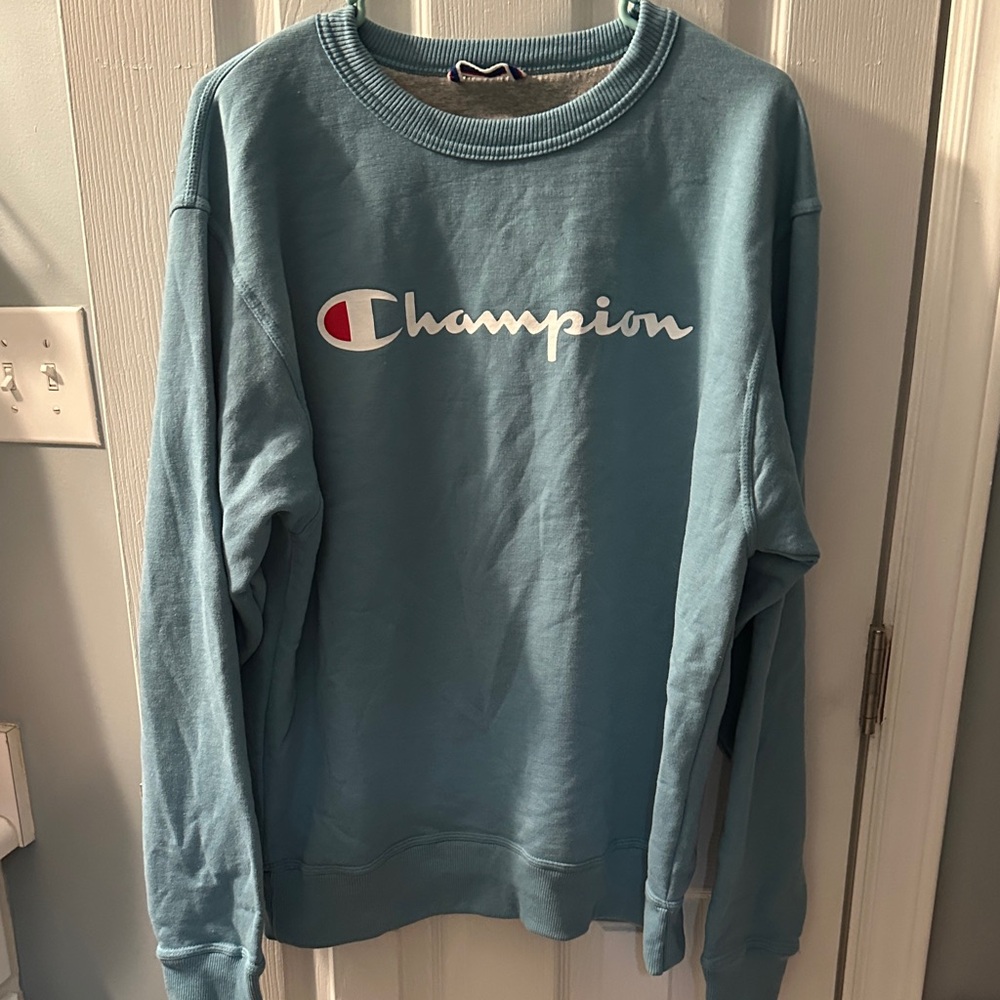 Champion Blue Crewneck Sweatshirt
